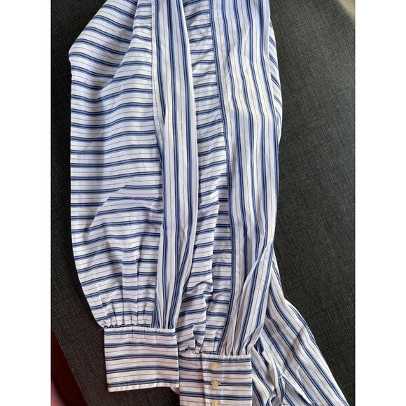 NEW Polo Ralph Lauren 16 Striped Shirtdress White Blue 100% Cotton Shirt Dress - Picture 14 of 14